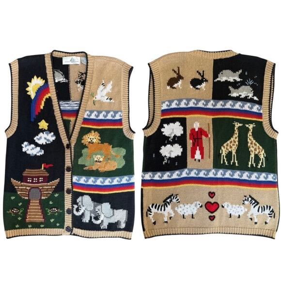 Vintage Noah’s Arch Vest Large - Picture 1 of 8